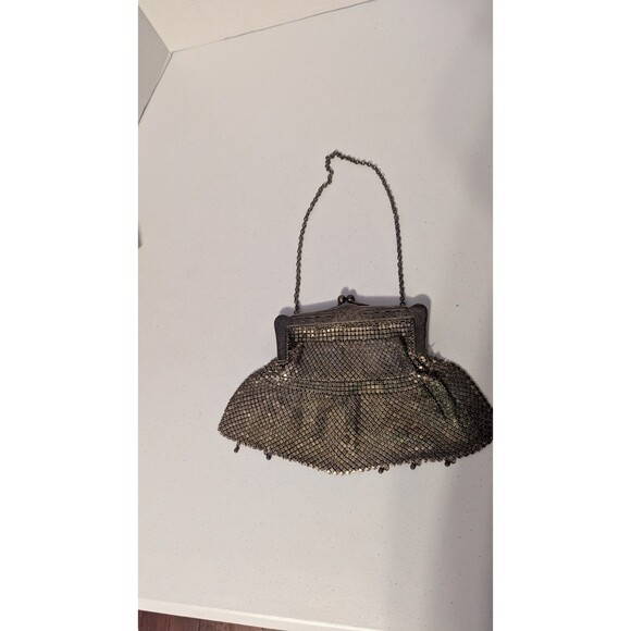 Handbags - Antique German Silver Mesh Purse Handbag Floral Frame German Made Clasp